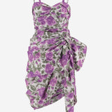 ABITO MIDI IN POPELINE DI COTONE CON MOTIVO A FIORI CH26UR125316 91O CHLOE 