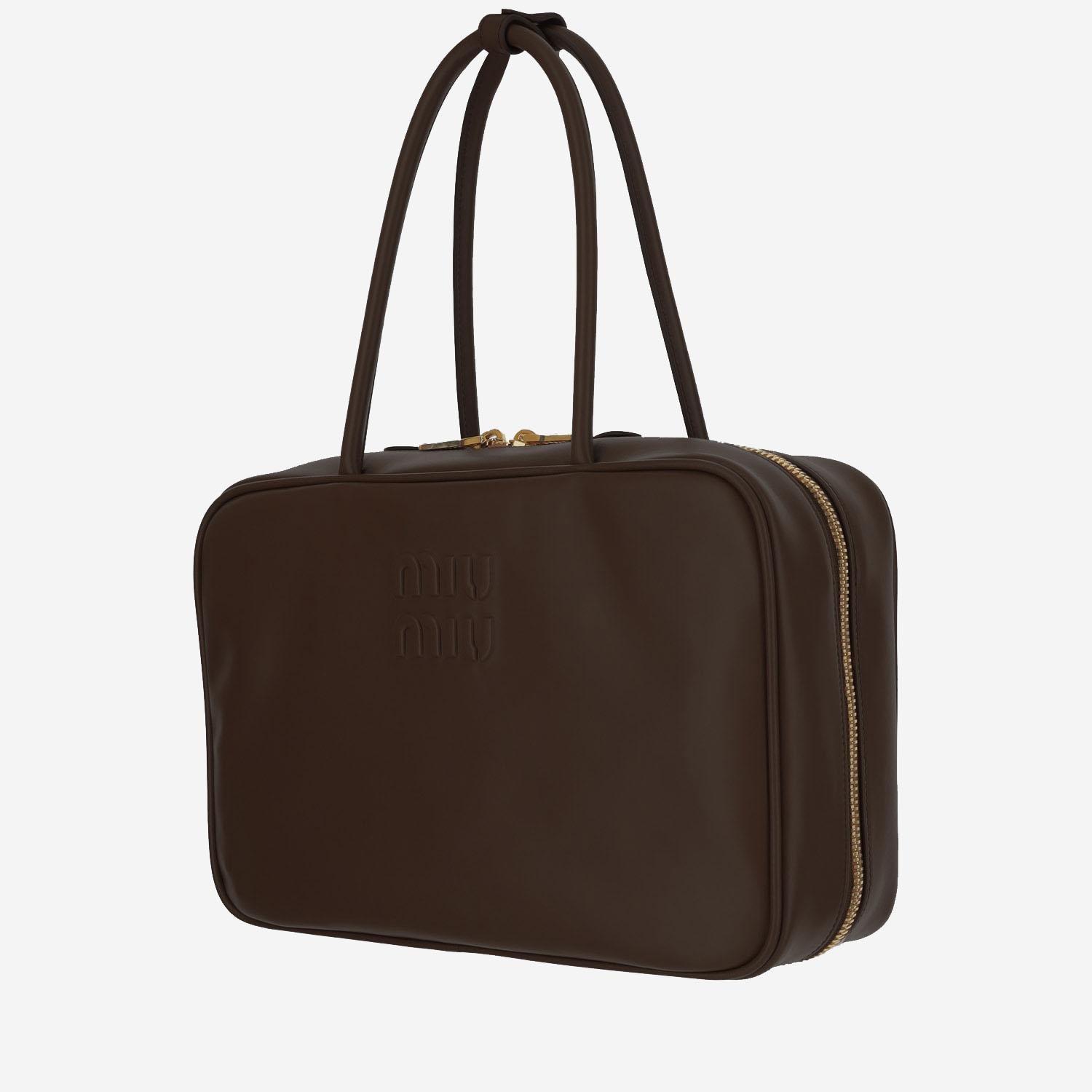 BORSA BEAU IN PELLE 5BB117 2CRWF0NBL MIU MIU 