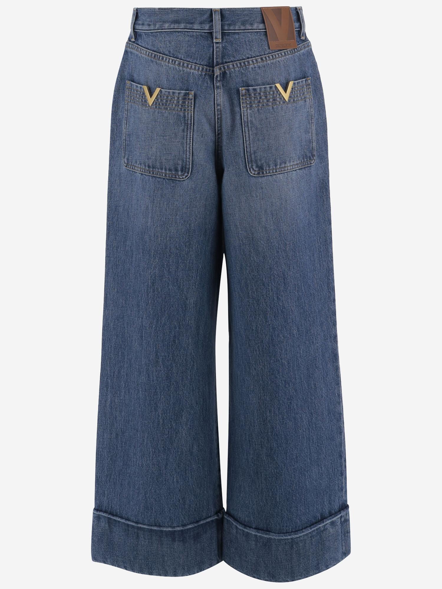 JEANS IN DENIM DI COTONE 8B3DD29K 9Y8558 VALENTINO 