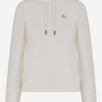FELPA IN COTONE CON LOGO 8110965 CHALK BURBERRY 
