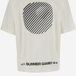 T-SHIRT IN COTONE CON LOGO SG2410106 CANNOLICREAM SUMMER GAMES 