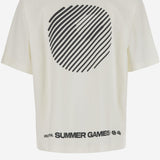 T-SHIRT IN COTONE CON LOGO SG2410106 CANNOLICREAM SUMMER GAMES 