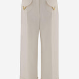 PANTALONI IN LANA E SETA 8B3RB725 1CFA03 VALENTINO 