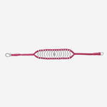 BRACCIALE ARGENTO CON DETTAGLIO GEOMETRICO ITACARE FUCSIA SILVIA BINI GIOIELLI 