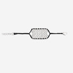 BRACCIALE ARGENTO CON DETTAGLIO GEOMETRICO BRASILIA CHOCO SILVIA BINI GIOIELLI 