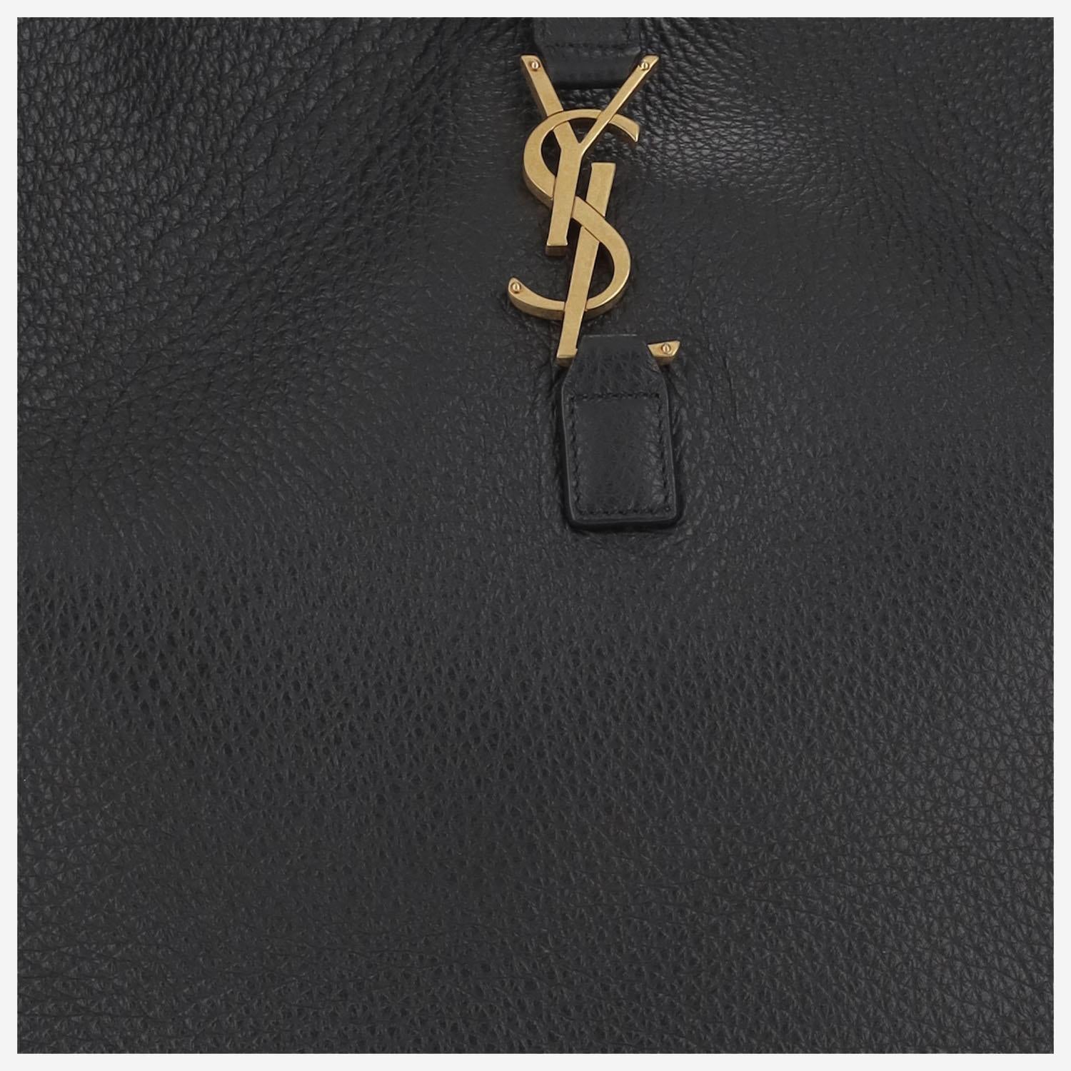 BORSA LE 5 À 7 BEA IN MORBIDA PELLE DI DAINO 763435 AADUU1000 SAINT LAURENT 