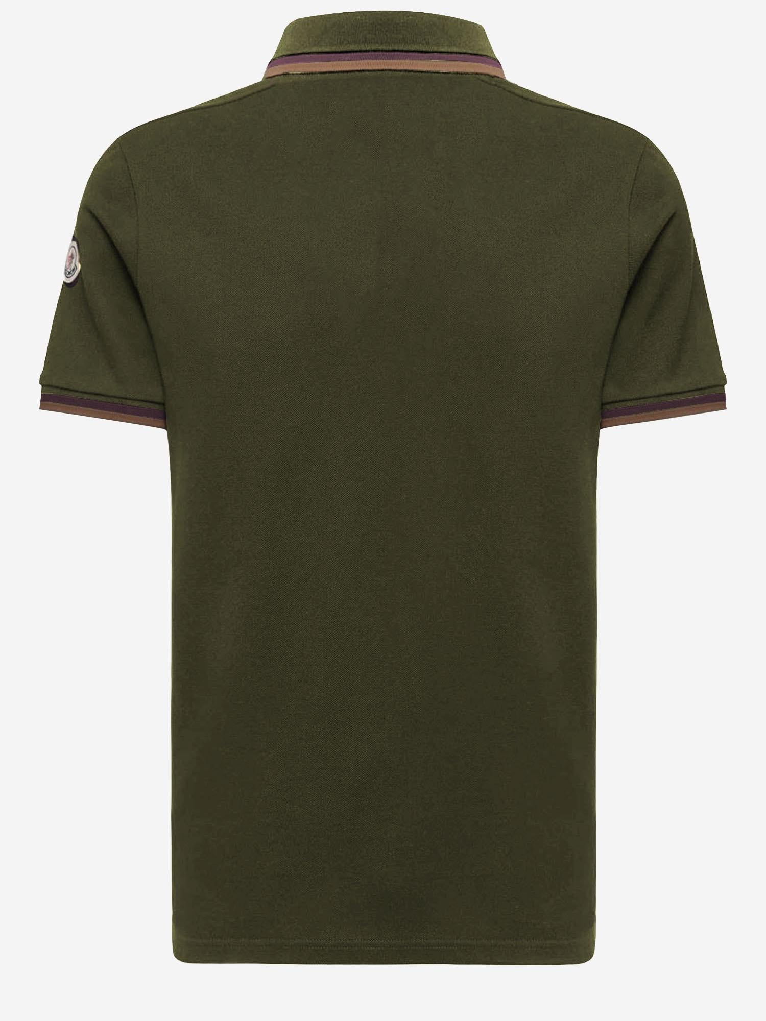 Polo in cotone con logo 8A00005 89A16818 MONCLER 