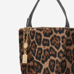 BORSA TOTE PICCOLA IN SHERALING CON MOTIVO ANIMALIER CH25WS812Q20 220 CHLOE 
