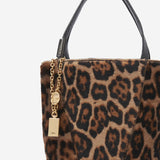 BORSA TOTE PICCOLA IN SHERALING CON MOTIVO ANIMALIER CH25WS812Q20 220 CHLOE 
