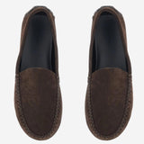 MOCASSINI IN PELLE SCAMOSCIATA F1824L805 LQB THE ROW 