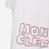 T-shirt in cotone con logo 8C0000689AFV 034 MONCLER ENFANTS 