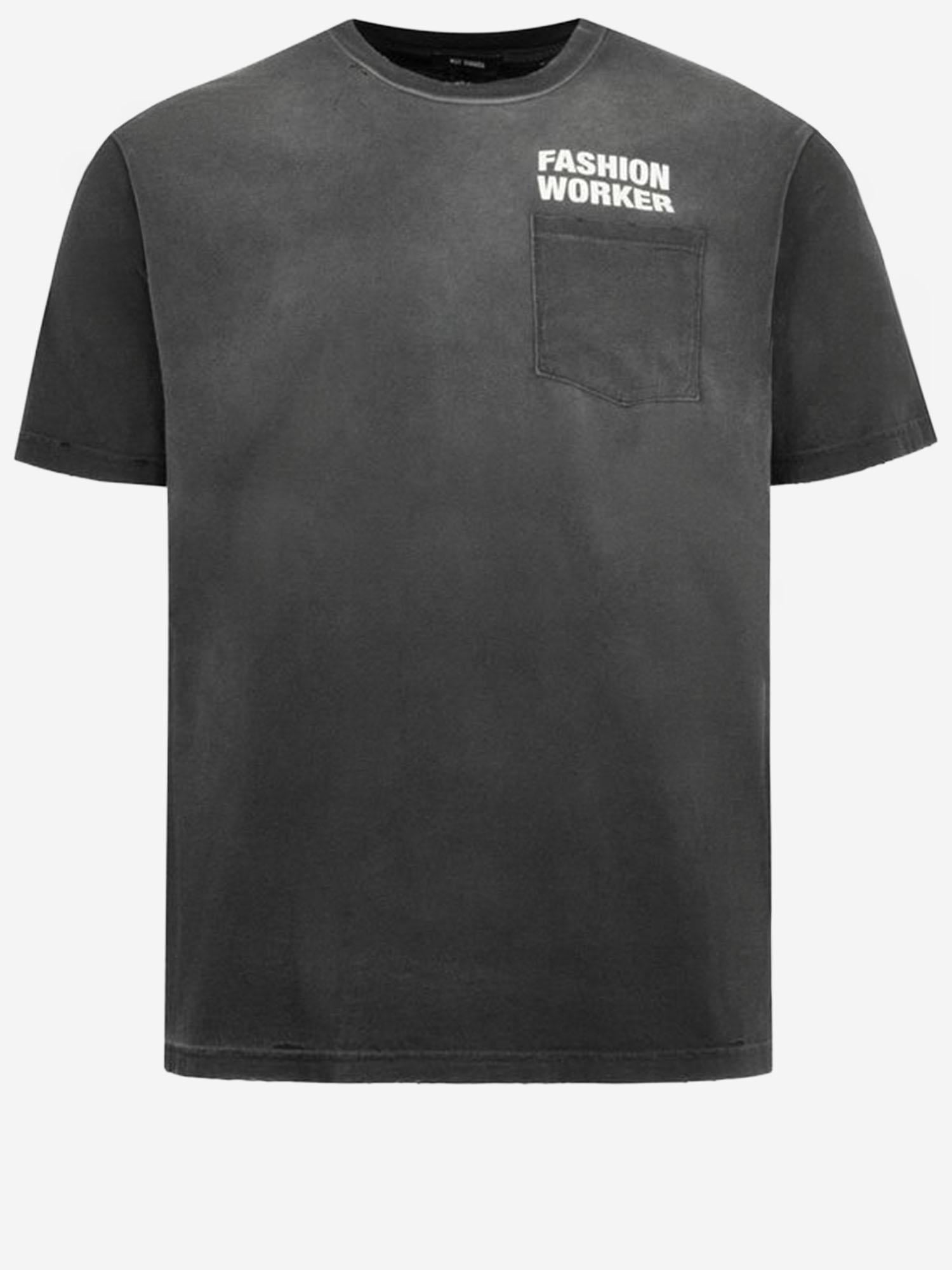 T-SHIRT IN COTONE CON LOGO WCJSY0196 001 WILLY CHAVARRIA 