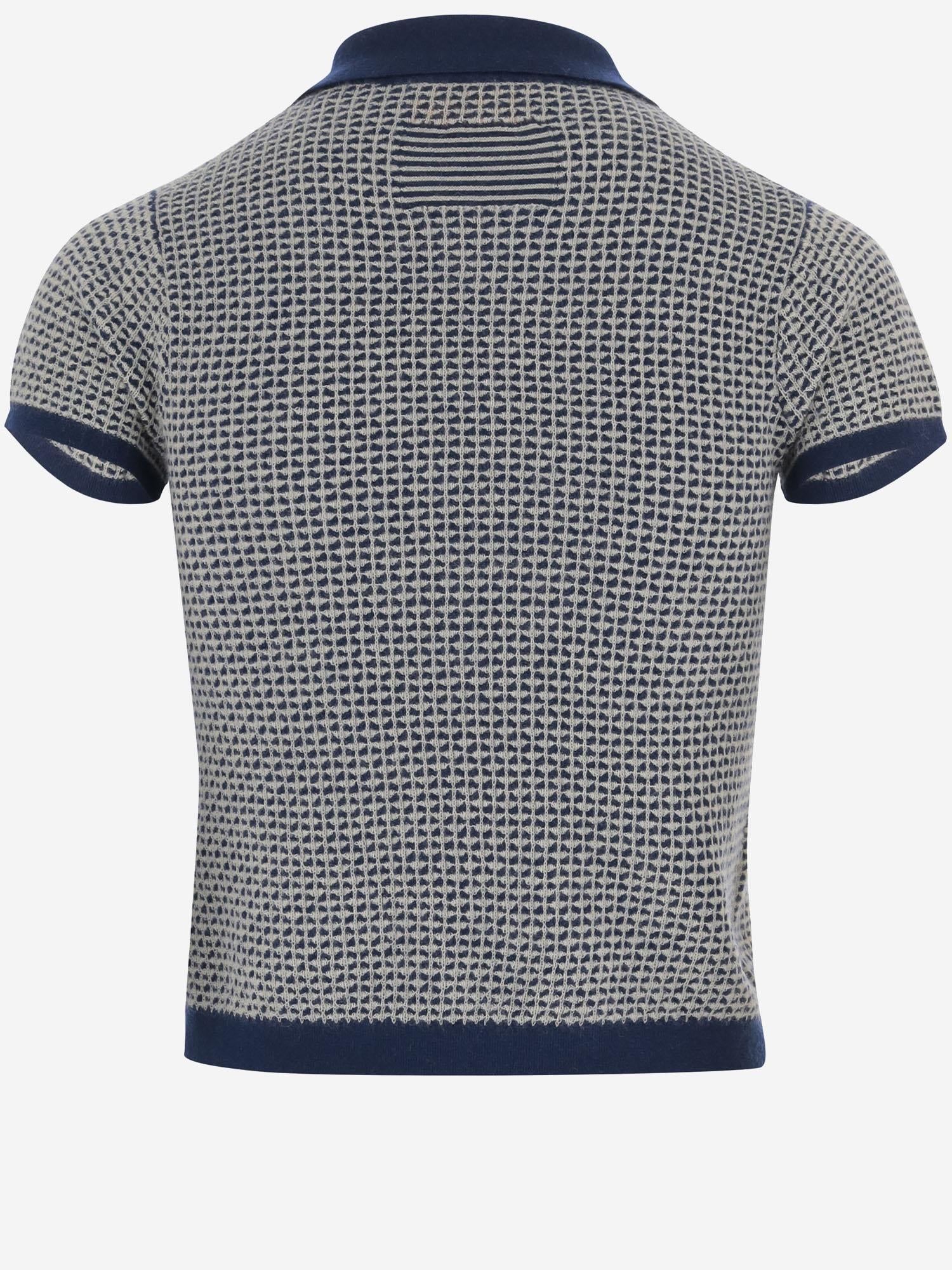 POLO PIQUE SHRUNKEN IN CASHMERE W39011WF NAVCO GUEST IN RESIDENCE 