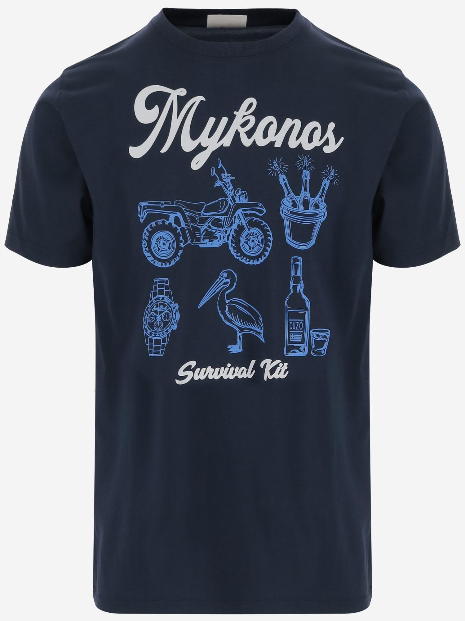 T-SHIRT IN COTONE CON STAMPA LOGO TSHM001 05388H MC2 SAINT BARTH 