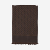 SCIARPA FF IN SETA E LANA FXT069 AJW7F1U6N FENDI 