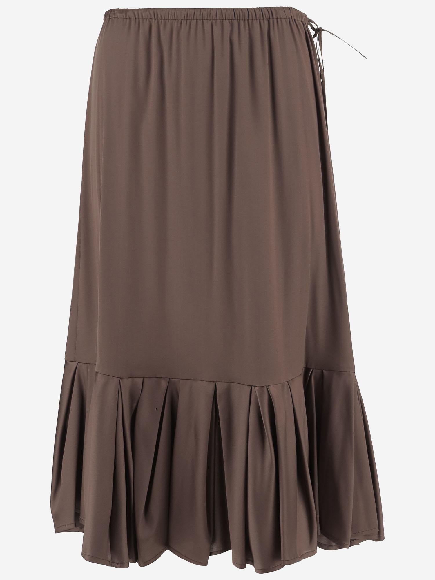 Gonna lunga in seta stretch 010861 2032703 DRIES VAN NOTEN 