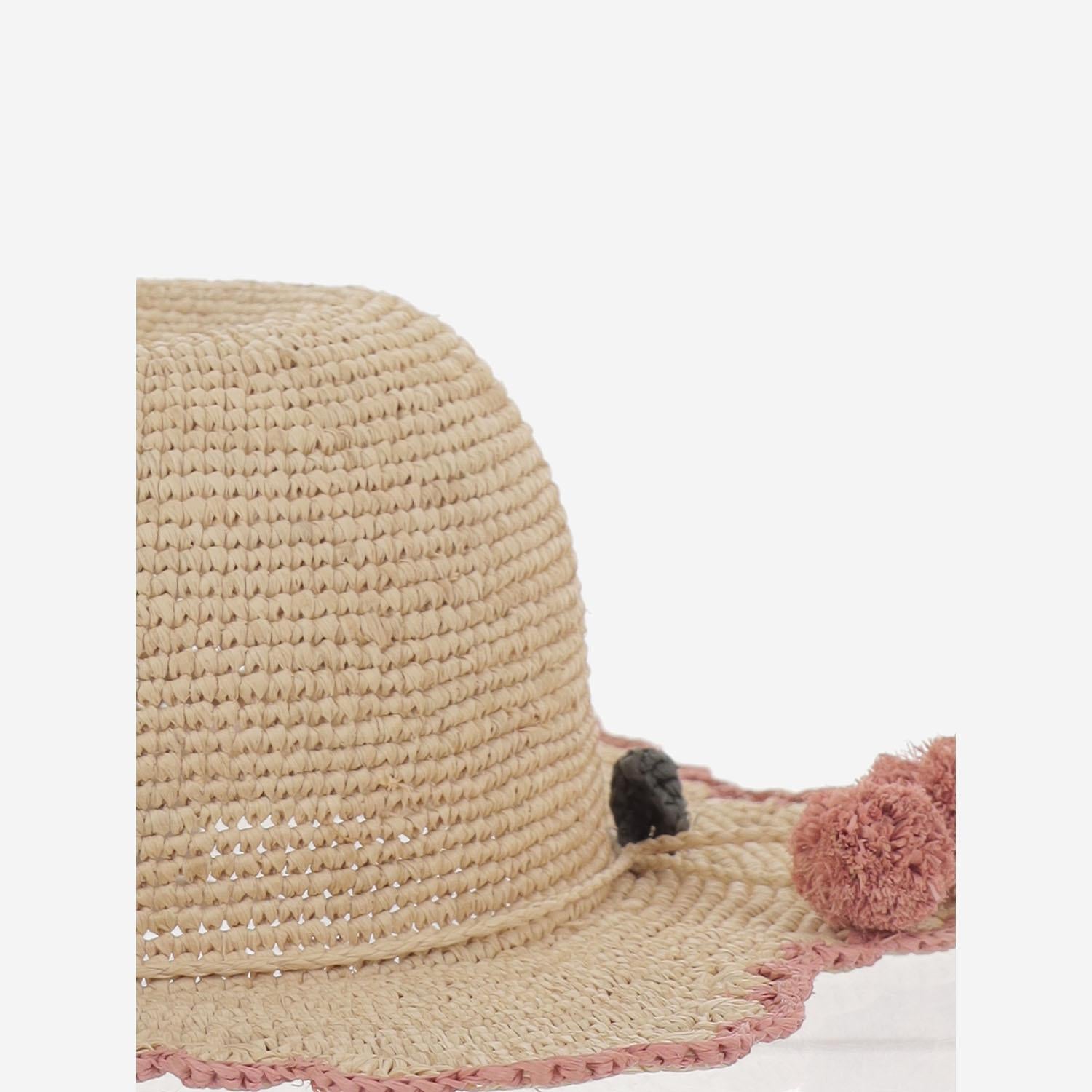Cappello in rafia con tesa irregolare S06GACW00001 006 BONPOINT KIDS 