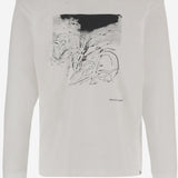 MAGLIA IN MISTO COTONE CON STAMPA 5746184081 030 AND WANDER 