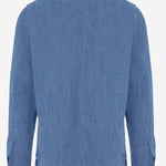 CAMICIA IN COTONE E LINO C0724D 04 FINAMORE 