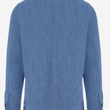 CAMICIA IN COTONE E LINO C0724D 04 FINAMORE 