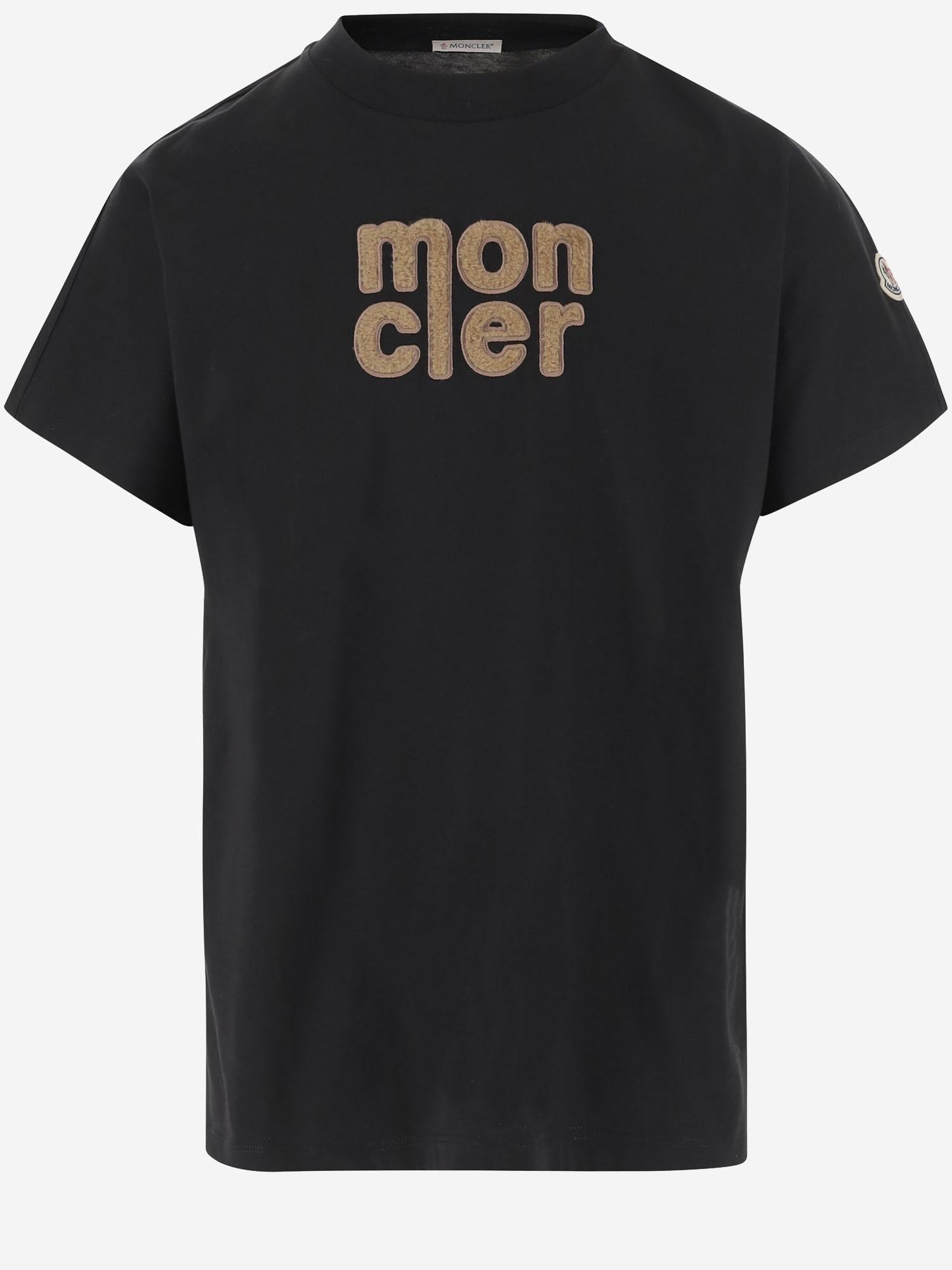T-SHIRT IN COTONE CON LOGO TEDDY 8C00028 89AUO999 MONCLER 