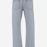 Pantaloni in denim délavé con inserto GG 835219 XDDCY4452 GUCCI 