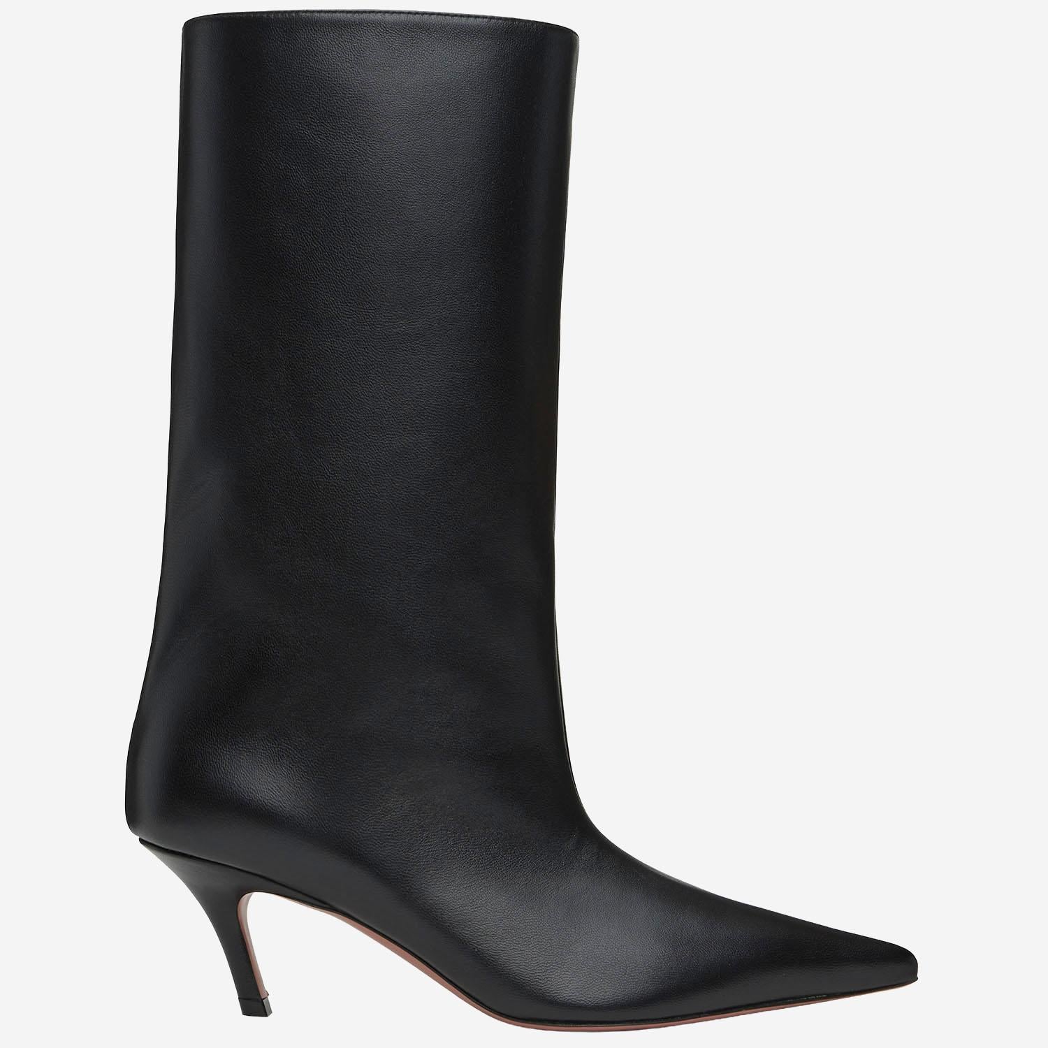 Stivali fiona in nappa FIONABOOT BLACK AMINA MUADDI 