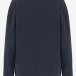 Maglia in cotone con logo MJLA31 1841F0X58 MIU MIU 