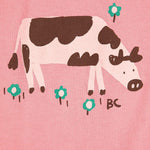 T-SHIRT IN COTONE CON LOGO B126AC004 PINK BOBO CHOSES KIDS 