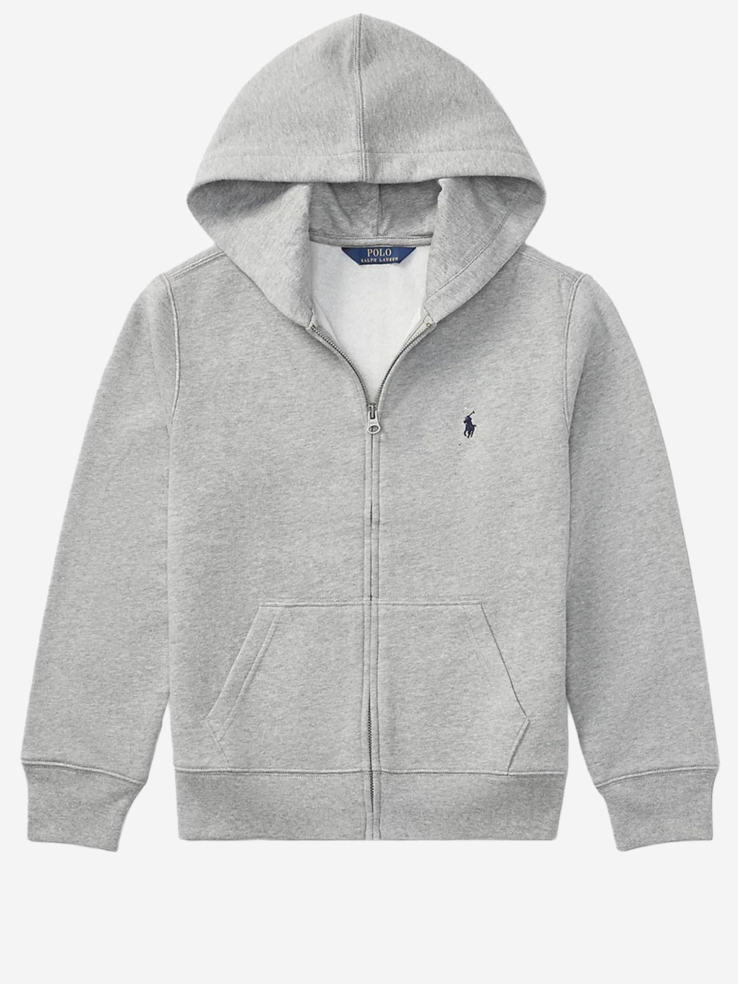 FELPA IN MISTO COTONE CON CAPPUCCIO 322547626 002 POLO RALPH LAUREN KIDS 
