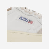SNEAKERS MEDALIST LOW IN PELLE AULWLS28 LEATSUEDEWHTBLUE AUTRY 