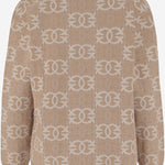 MAGLIA LOVE BIRDS IN MISTO VISCOSA 106042 A2YDC4Z PINKO 