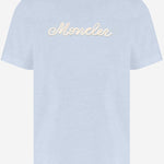 T-SHIRT IN COTONE CON LOGO RICAMATO 8C00051 89AUG700 MONCLER 