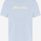 T-SHIRT IN COTONE CON LOGO RICAMATO 8C00051 89AUG700 MONCLER 