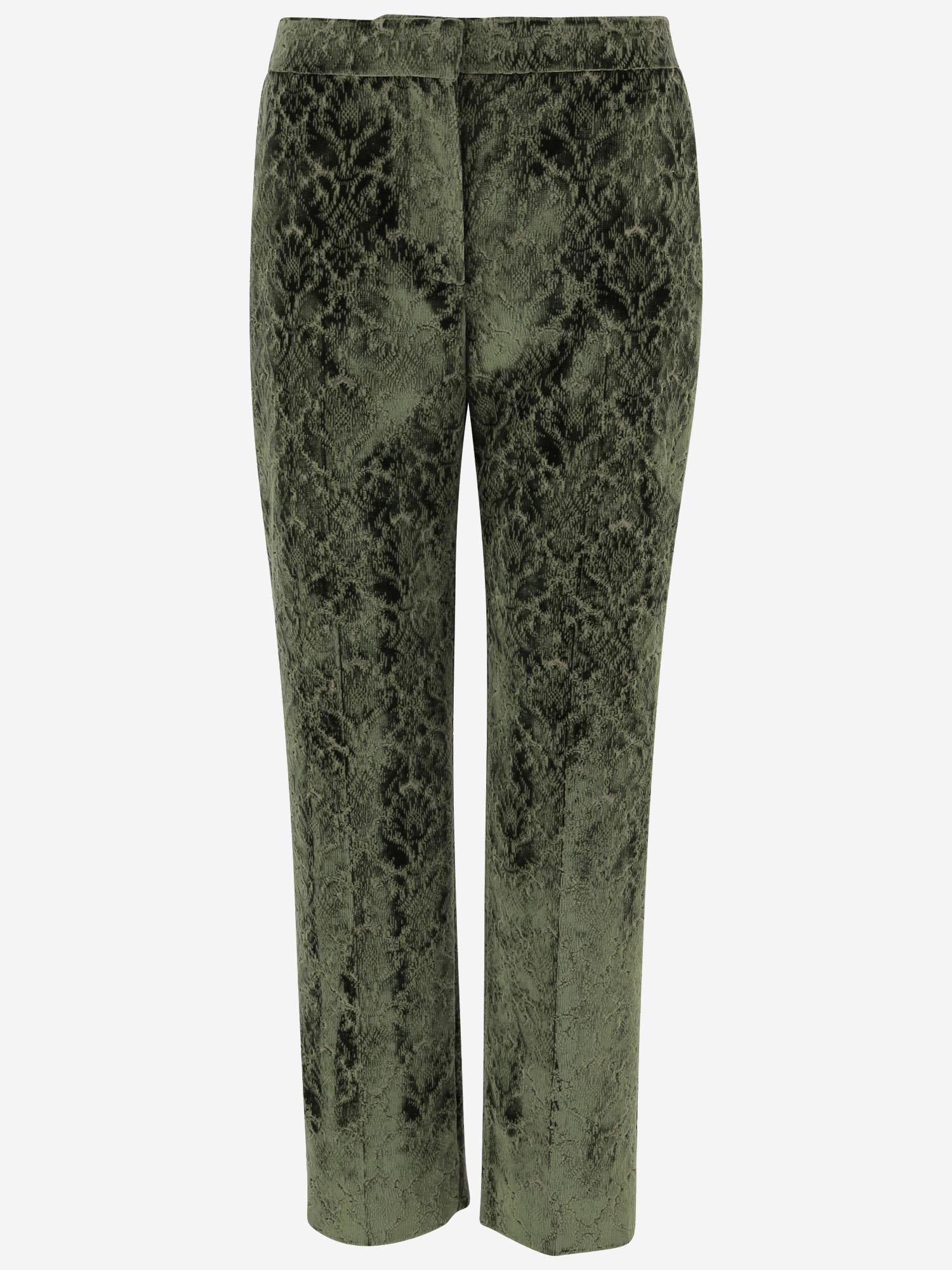 Pantaloni sartoriali in velluto barocco 8115901 MOAT IP PATTERN BURBERRY 