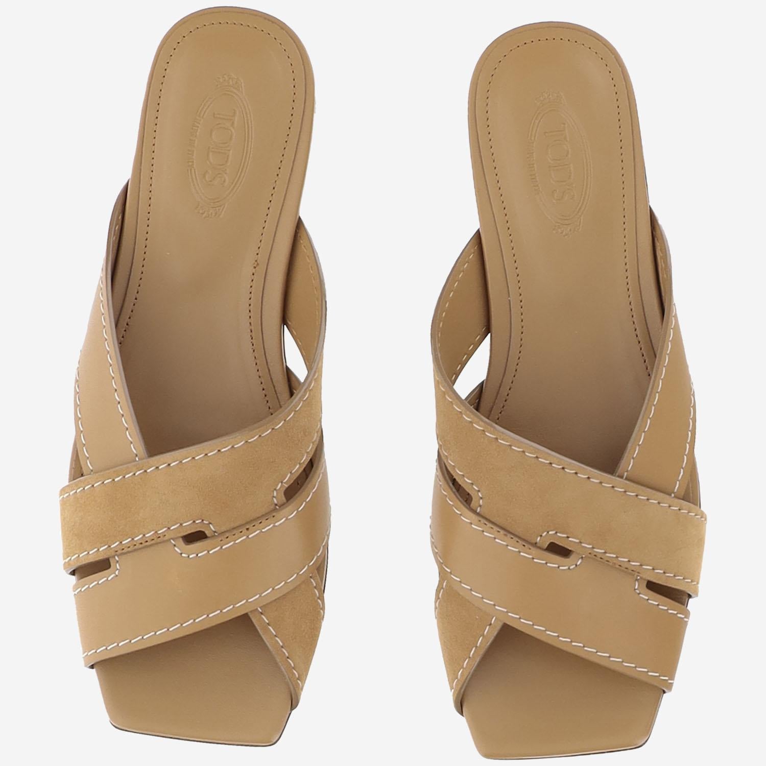 SANDALI IN PELLE XXW99L0JY50V1S ZZZR TODS 