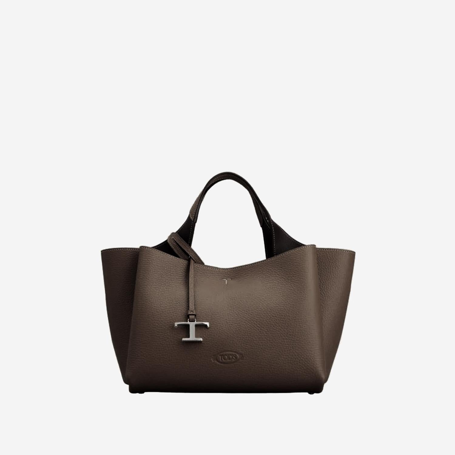 BORSA A MANO IN PELLE CON LOGO XBWAPAJ0300QRI 4L64 TODS 