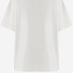 T-SHIRT IN COTONE CON SPILLA DECORATIVA 6261K21051 White CARVEN 