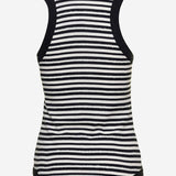 CANOTTA IN MISTO COTONE A RIGHE 743660 Y37KT1095 SAINT LAURENT 