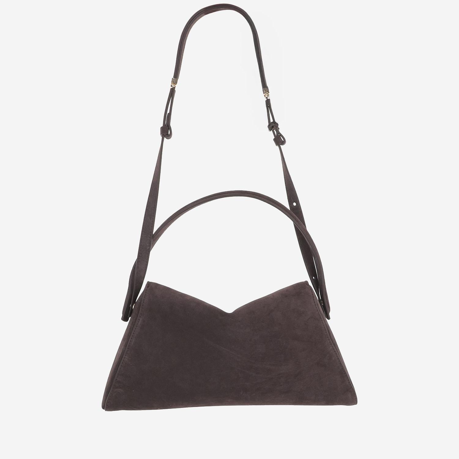 BORSA ELIF GRANDE IN PELLE SCAMOSCIATA ELIFGRANDE GOTHICCORE BENEDETTA BRUZZICHES 