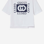 T-SHIRT IN COTONE CON STAMPA 855551 XJHO79056 GUCCI KIDS 