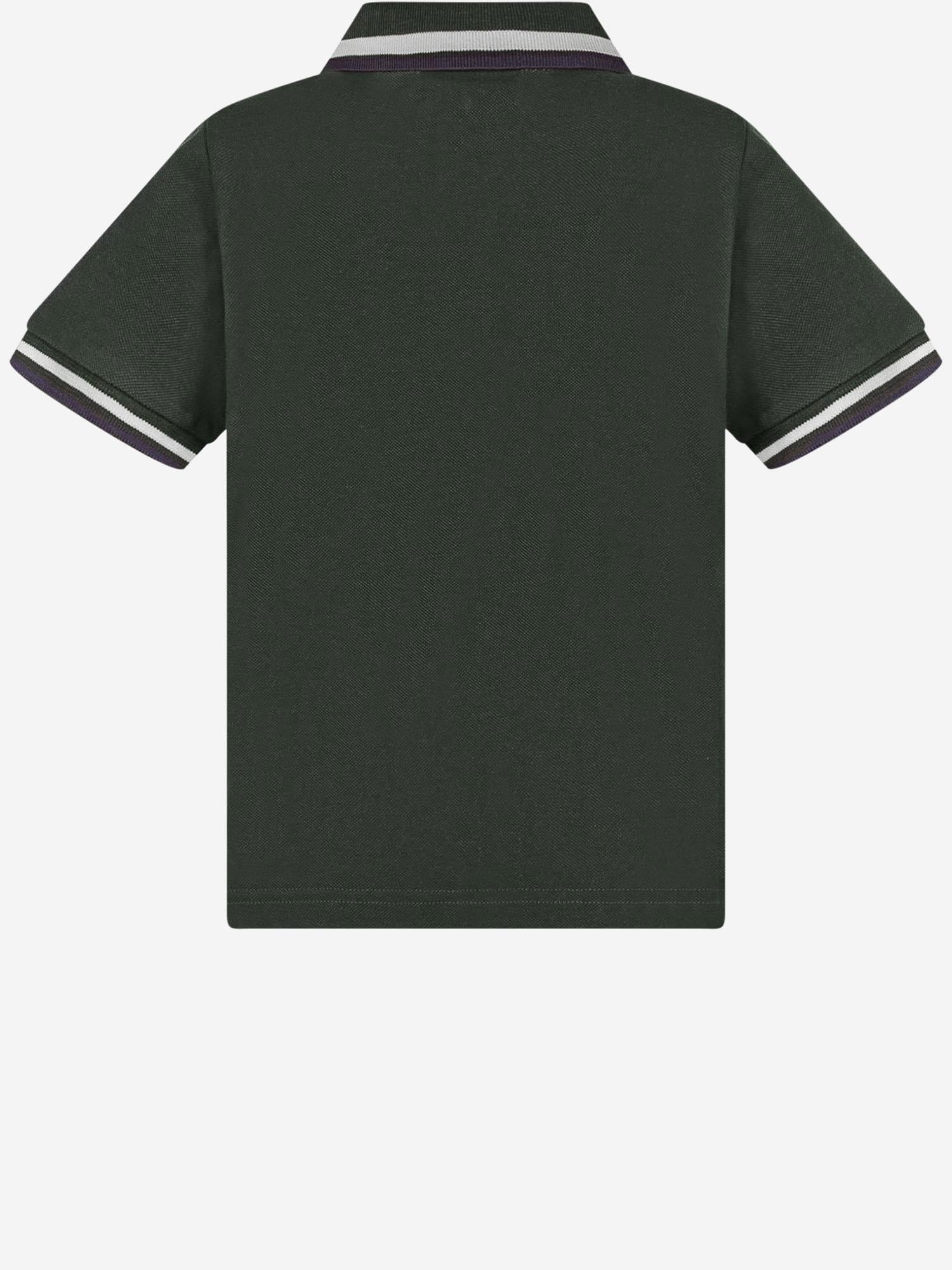polo in cotone VERDE 8A000128496W 830 MONCLER ENFANTS 