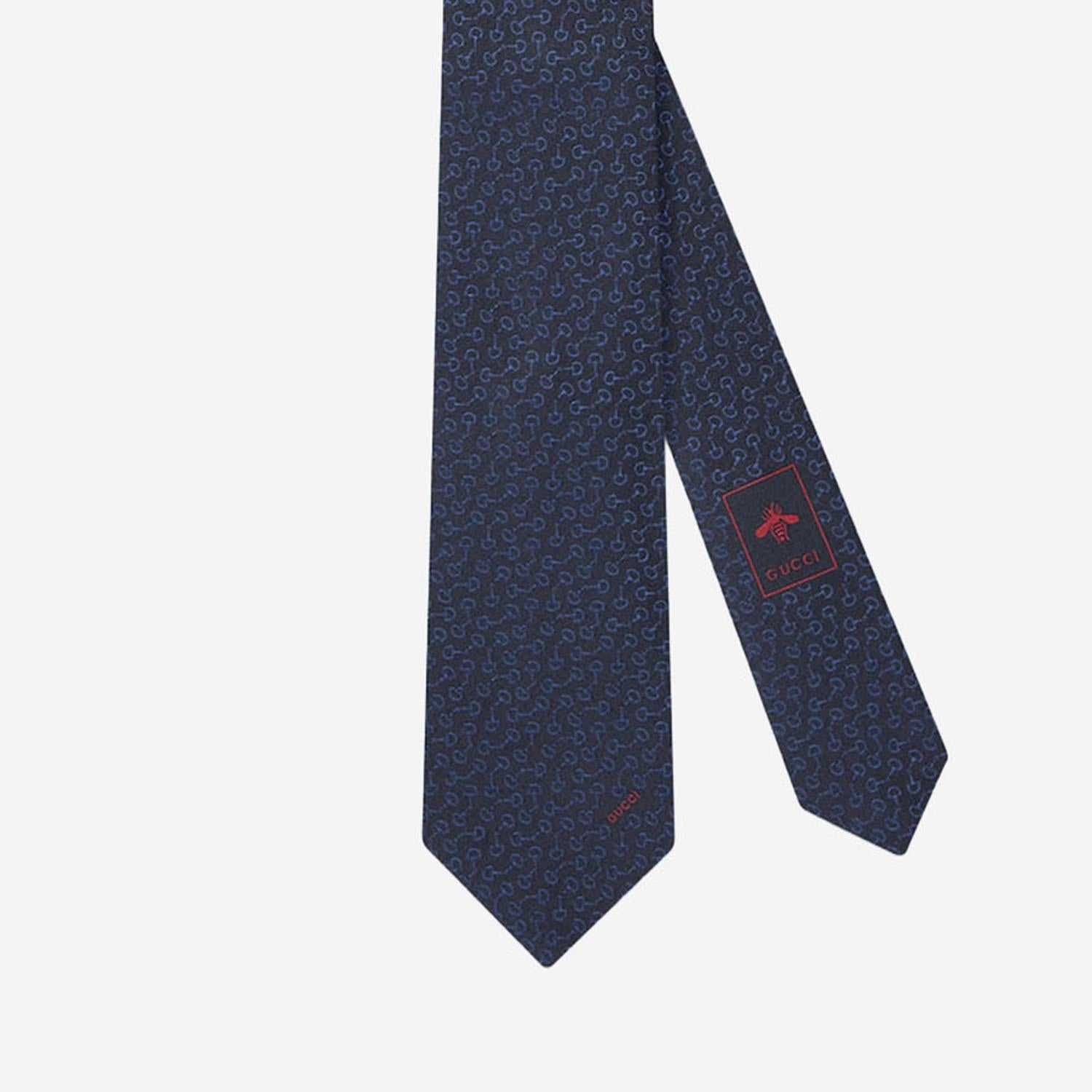 CRAVATTA IN SETA JACQUARD 848551 4E0094100 GUCCI 