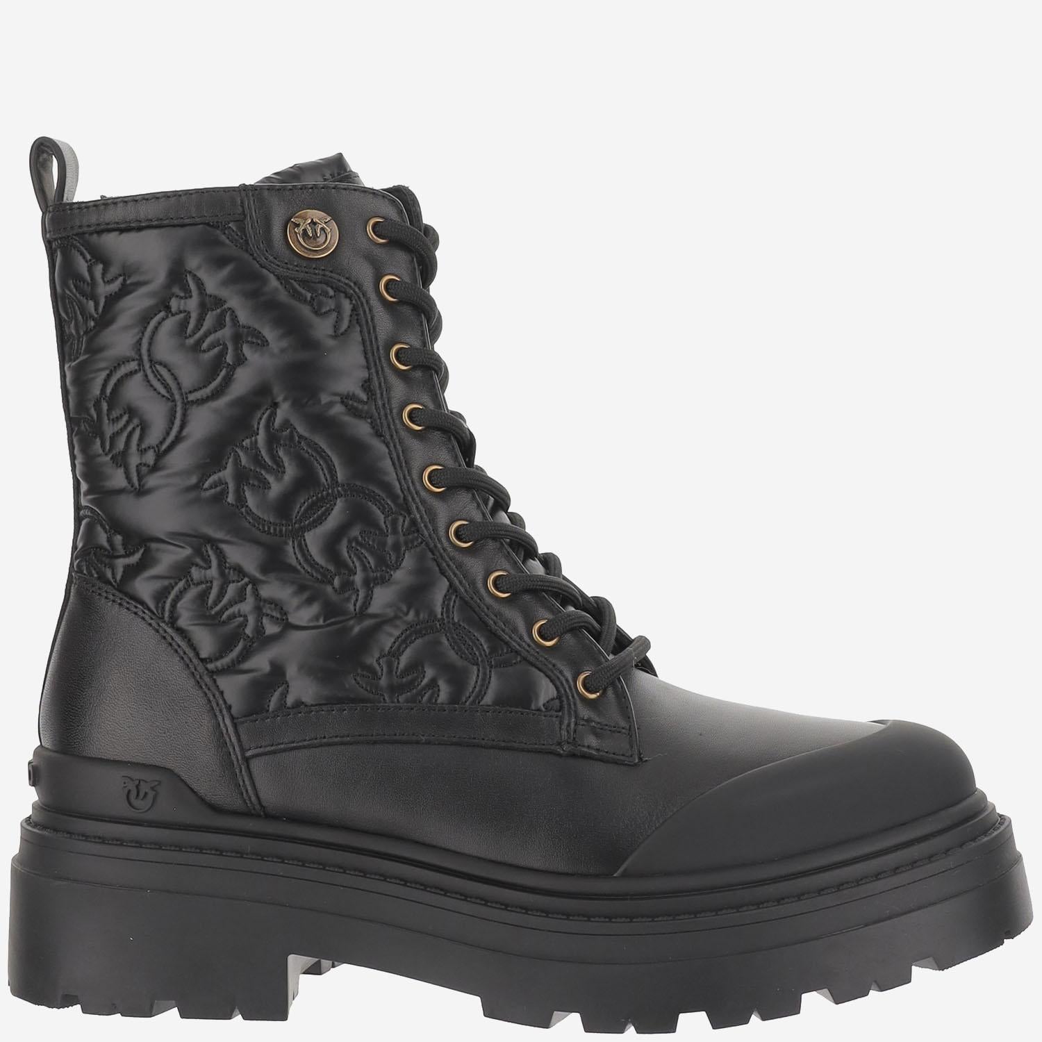 STIVALETTI TRAPUNTATI MIA 25 IN PELLE SD0401 T047Z99 PINKO 