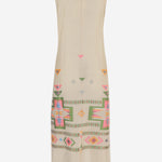 Abito lungo con fantasia 15107 N236BEIGE NEMA 