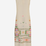 Abito lungo con fantasia 15107 N236BEIGE NEMA 