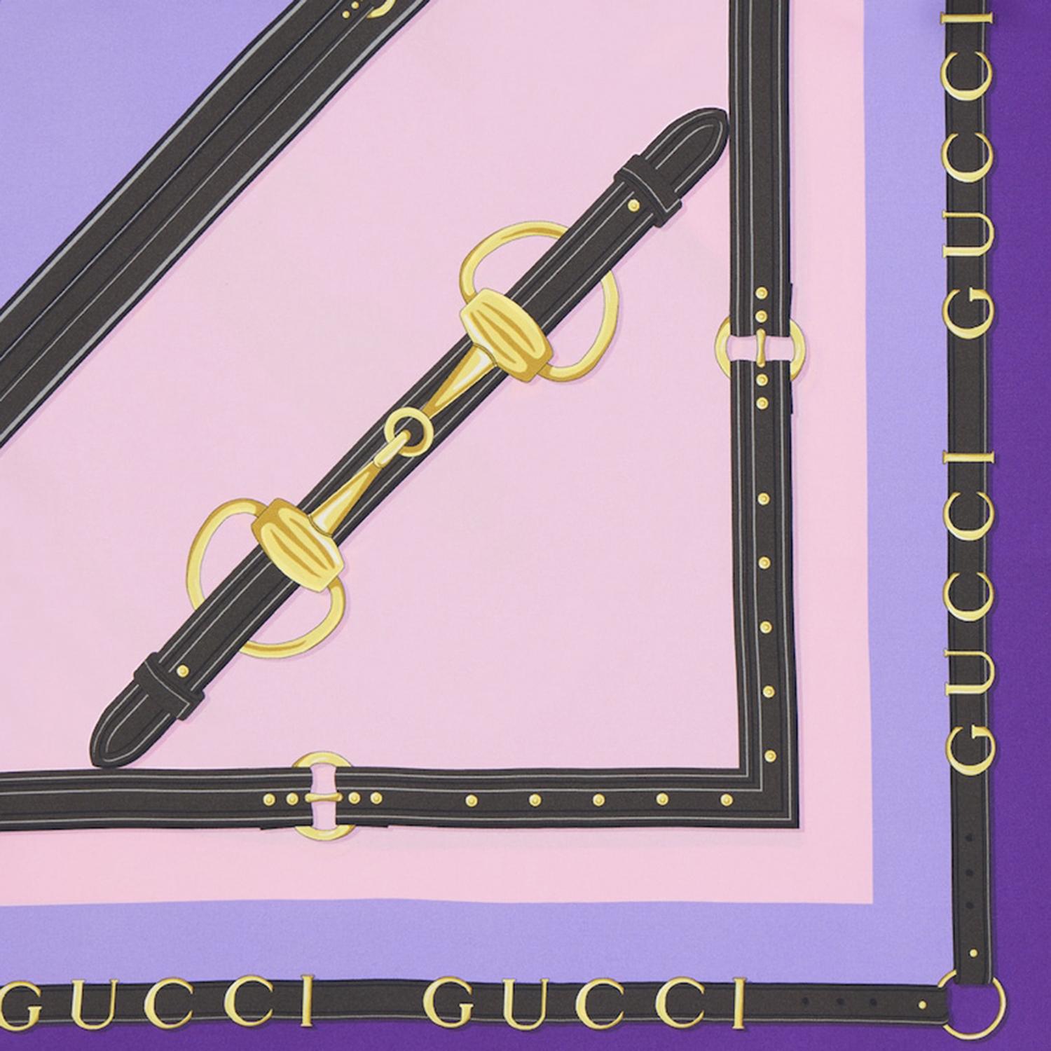 Foulard in twill di seta stampato 847892 3G0015171 GUCCI 