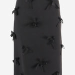 Gonna in satin con fiocchi ricamati J03MA0270 J75001001 JIL SANDER 