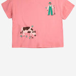 T-SHIRT IN COTONE CON LOGO B126AC004 PINK BOBO CHOSES KIDS 