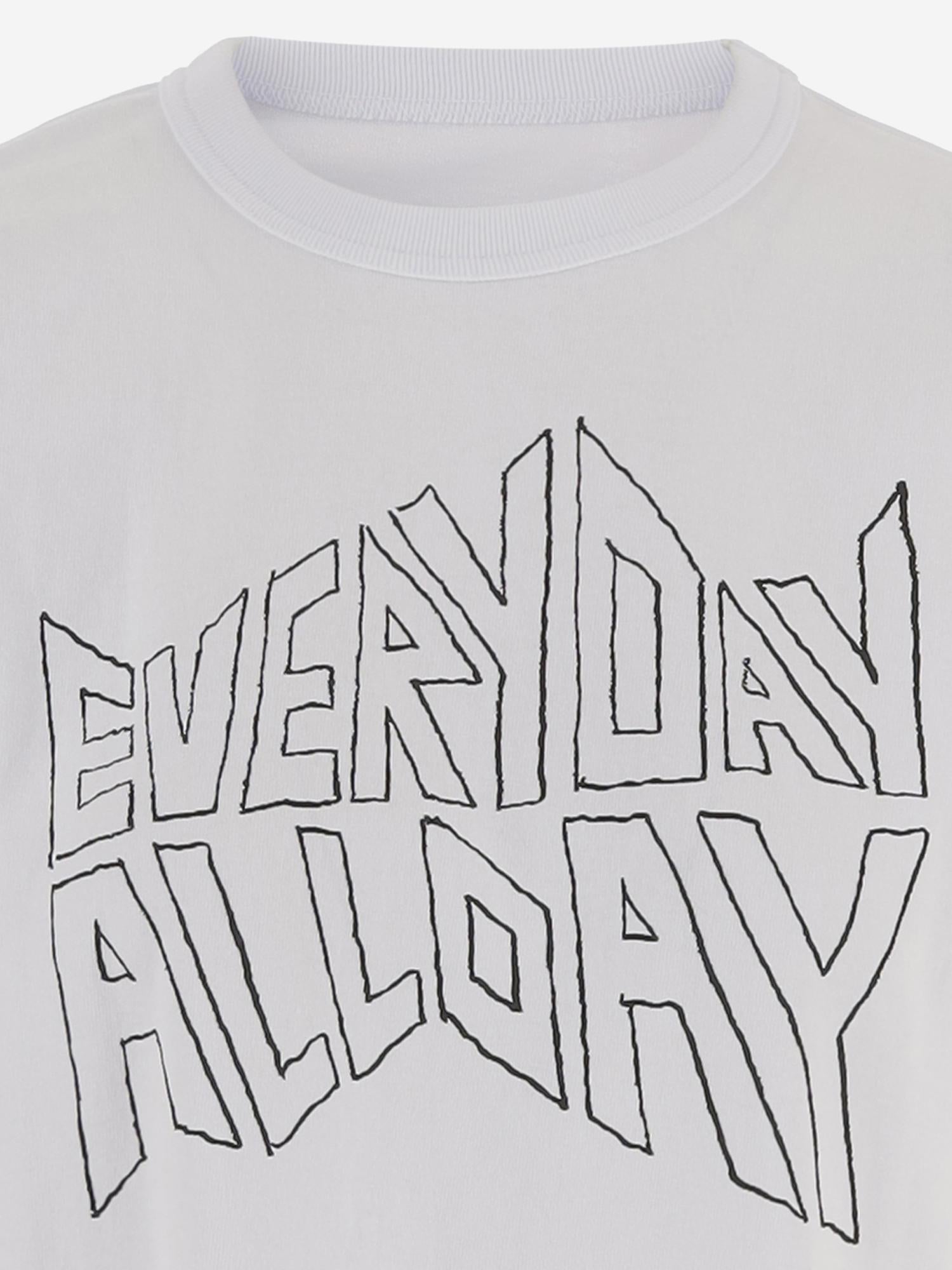 T-SHIRT IN COTONE CON MANICHE DOPPIE 08354 101 SACAI 